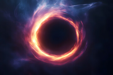 Obraz premium Abstract glowing galaxy energy tunnel in space background