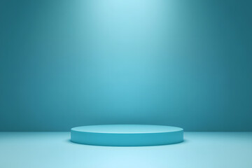 Abstract pastel teal color and gradient cyan light background with mint green table backdrops display product design. Turquoise empty space room for showing. Blur 3D render podium stage vector texture