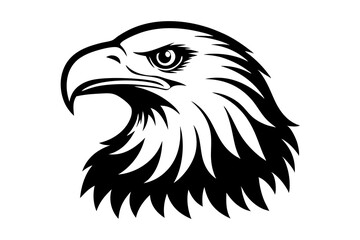 Bald Eagle icon on white background