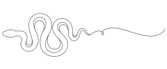 Snake drawing line art style. chinese new year elements