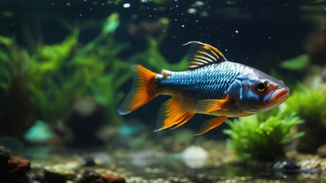 Freshwater aquariums foster the growth of Enteromius rohani juveniles.