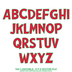 Obraz premium Classic college font. Vintage sport font in american style for football, baseball or basketball logos and t-shirt. Athletic department typeface, varsity style font. Vector