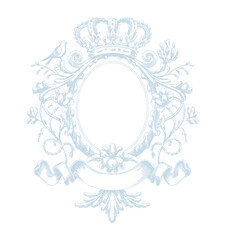 Vintage Wedding monogram. Frame vintage logo wedding bordor