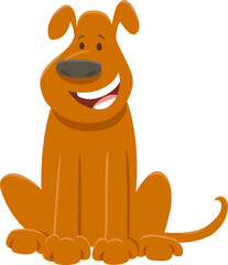cartoon brown dog animal character