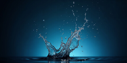 water splash on black