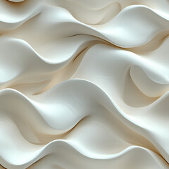Fototapeta premium Seamless realistic minimalist flowing waves pattern with soft tones