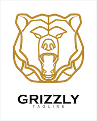 roaring grizzly bear