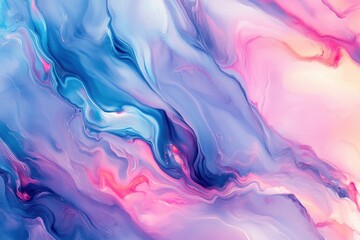 Obraz premium Modern skies: trendy futuristic marble design featuring sheer shades. Lively fluid colors form an engaging, bright backdrop