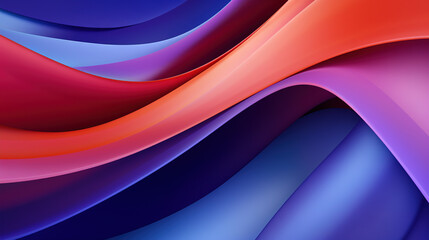 Obraz premium Vibrant abstract blue and purple waveform with fluid motion and colorful gradients