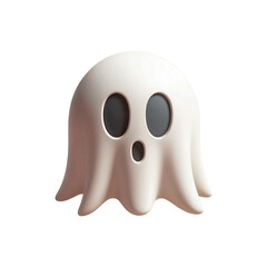 Fototapeta premium Halloween 3D cartoon style element of ghost on isolated background png
