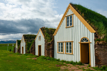 Obraz premium Glaumbær, old museum in north Iceland
