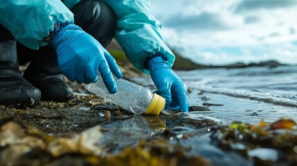 Microplastic contamination poses a prevalent environmental concern. To assess its extent, scientists collect water samples for analysis. These samples provide valuable insights into the presence