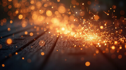 Obraz premium Sparkling New Year’s Eve Celebration Fireworks and Glittering Abstract Background for Festive Occasion