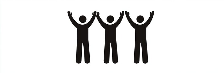 Unique vector art showcasing figure interactions in monochrome.