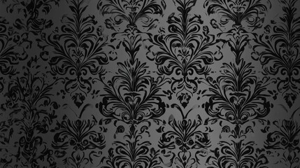 Fototapeta premium Seamless damask wallpaper design pattern