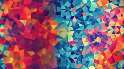 Abstract motion graphics backdrop featuring a vibrant ornament Multicolored mosaic texture and seamless abstract kaleidoscope patterns Beautiful kaleidoscopic sequence visuals