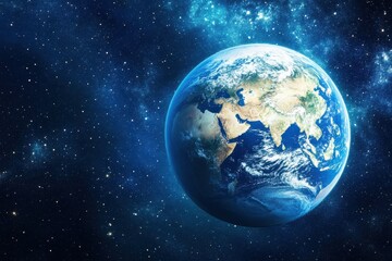 Obraz premium Earth's beauty observed from space above