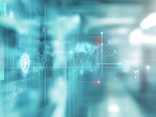 Fototapeta premium Medical health technology digital background
