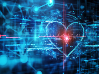 Obraz premium Medical health technology digital background