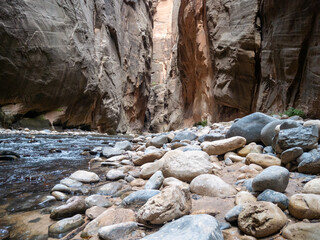 The narrows at Zion National Park Utah