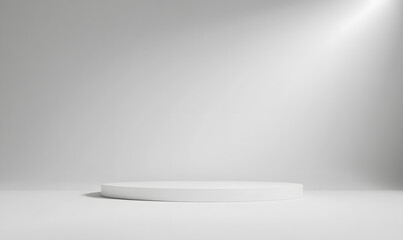 Abstract pastel gray color and gradient white light background in studio table backdrops display product design. Blank empty space room for showing. Blur 3D render podium stage grey texture pattern.