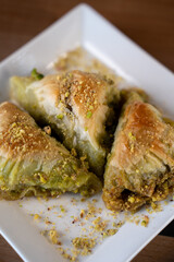 Traditional Turkish dessert baklava.