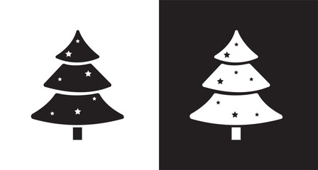 Obraz premium Christmas tree icon