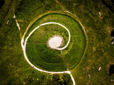 Kopiec krakusa, krak&oacute;w lot z drona