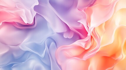 Fototapeta premium This modern abstract background features a blend of pastel colors and fluid shapes, perfect for creative projects