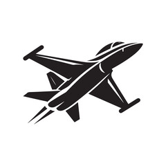 Jet Silhouette Vector Illustration - Perfect for Aviation Designs