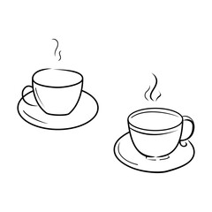 two cup of tea and coffee