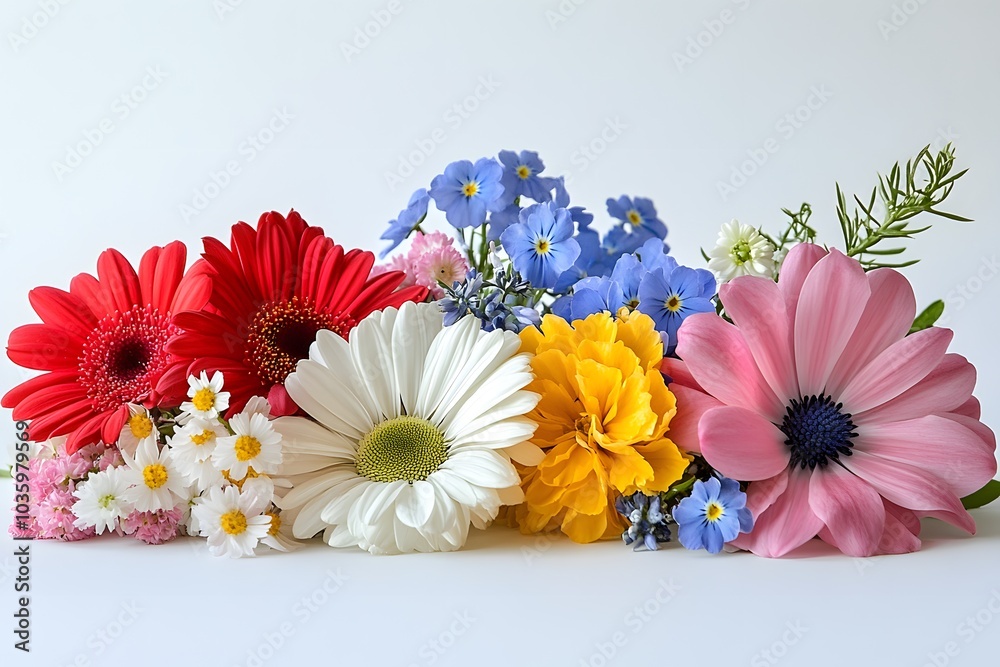 Wall mural Colorful flowers arrangement