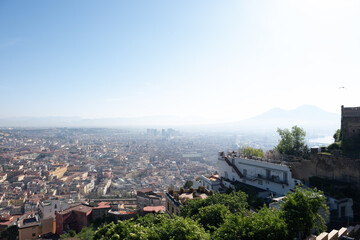 panorama of the town Naples