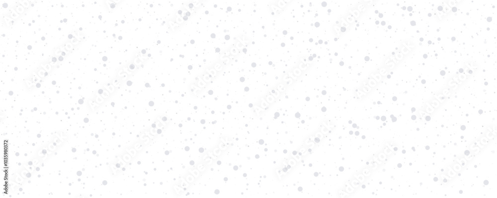 Aufkleber Seamless realistic falling snow or snowflakes pattern isolated on transparent background. Vector Christmas border.	