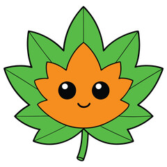 Autumn Paper Cut Leaves Silhouette Vector Design for Cards