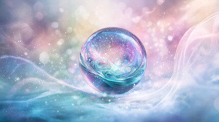 Glowing Iridescent Orb