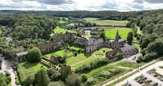 The Abbey of Aulne in Belgium, Wallonia.