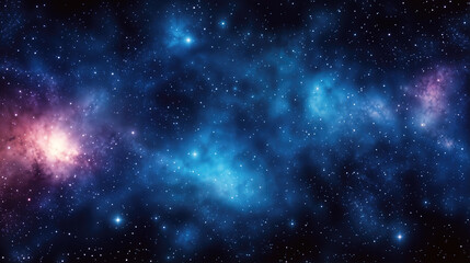 Obraz premium Star-Filled Cosmos Galaxy with Nebulae in Deep Space - Cosmic Universe and Star Concept