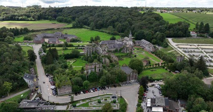 The Abbey of Aulne in Belgium, Wallonia.