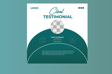 client testimonial design