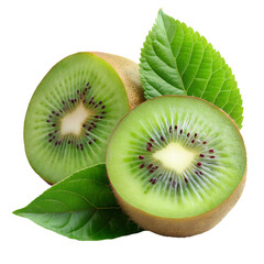 kiwi fruit isolated on white background