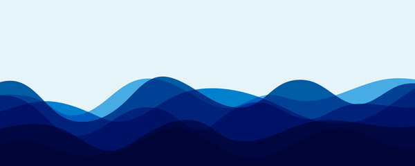 Ocean sea waves with ripples. 