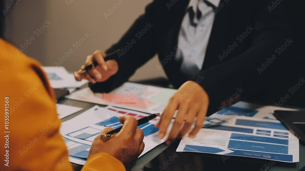 Wall mural designers drawing website ux app development. user experience concept.