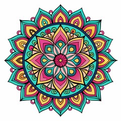 spiritual symbol round ornament