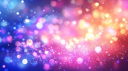 Abstract light blur and bokeh effect background with vibrant colors, perfect for creating a dreamy and festive atmosphere. This image is ideal for presentations, websites, and social media.