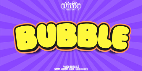 Vintage editable text effect, customizable cartoon and retro 3d font style