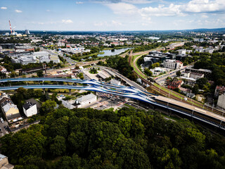 kraków krajobraz na miasta oraz most/kraków cityscape and bridge