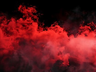 Red smoke on black background. Abstract red smoke on black background.