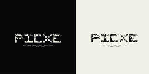Elegant Modern Serif Alphabet Font Set Minimalist Futuristic Classic Lettering Design