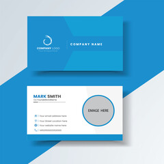 professional corporate business card design template. Visiting card for corporate print. Modern and simple business card template.